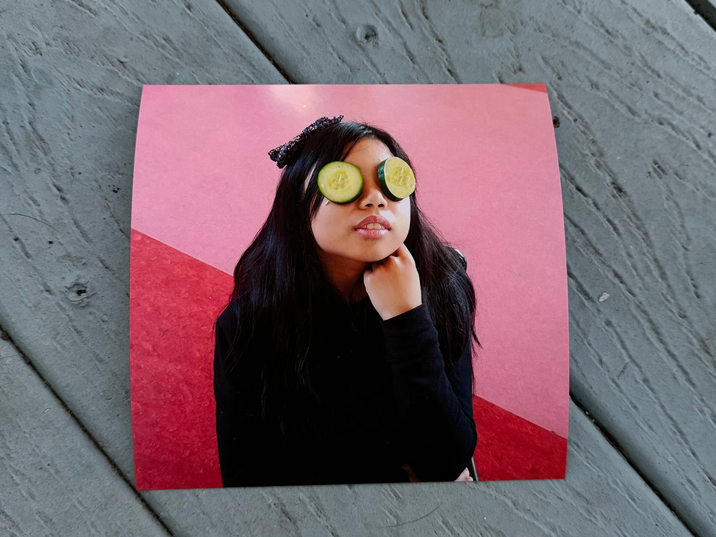 Jaimilyn with Cucumber Eyes - 6x6 Print