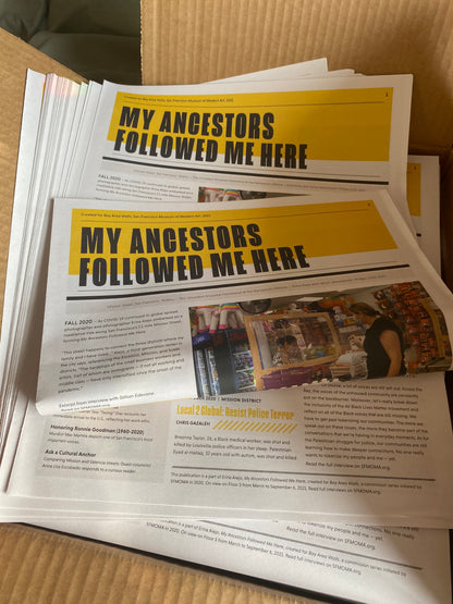 My Ancestors Followed Me Here Newspaper