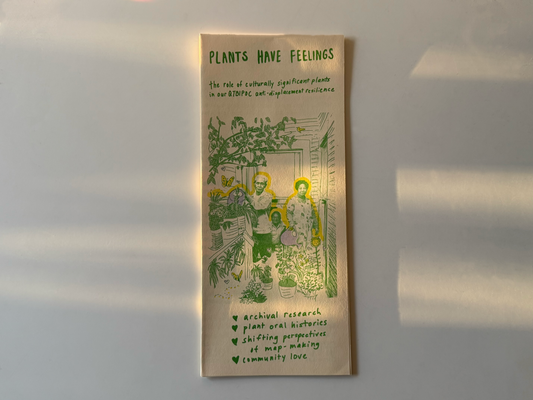 Plants Have Feelings Risograph Zine